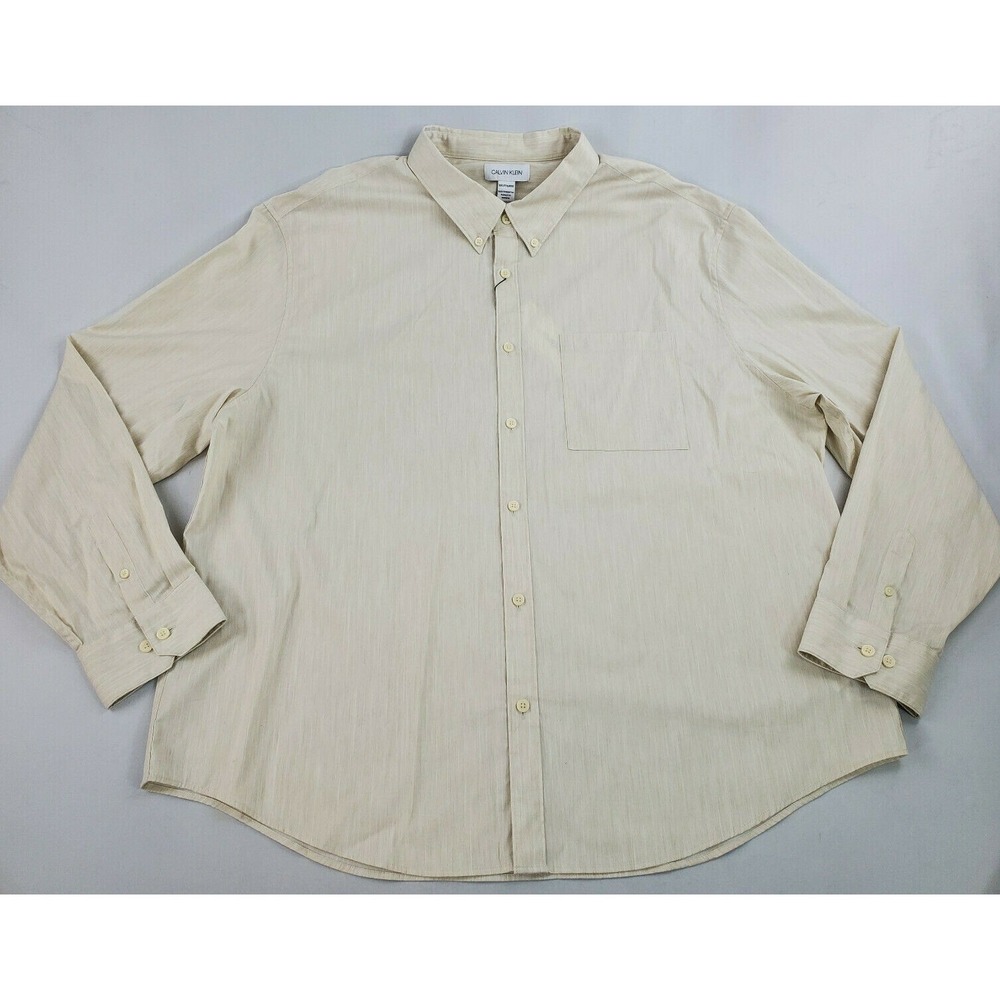 Calvin Klein men shirt SP40562199 40FM134100 stretch cotton sz XXL $79.50
